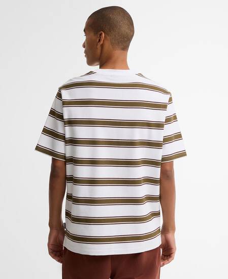 Browtop Striped Relaxed T-Shirt White