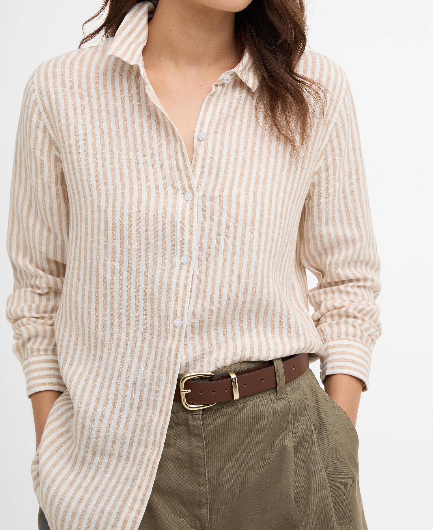 Bluse Marine Long-Sleeved Relaxed Hessian Stripe image number 3