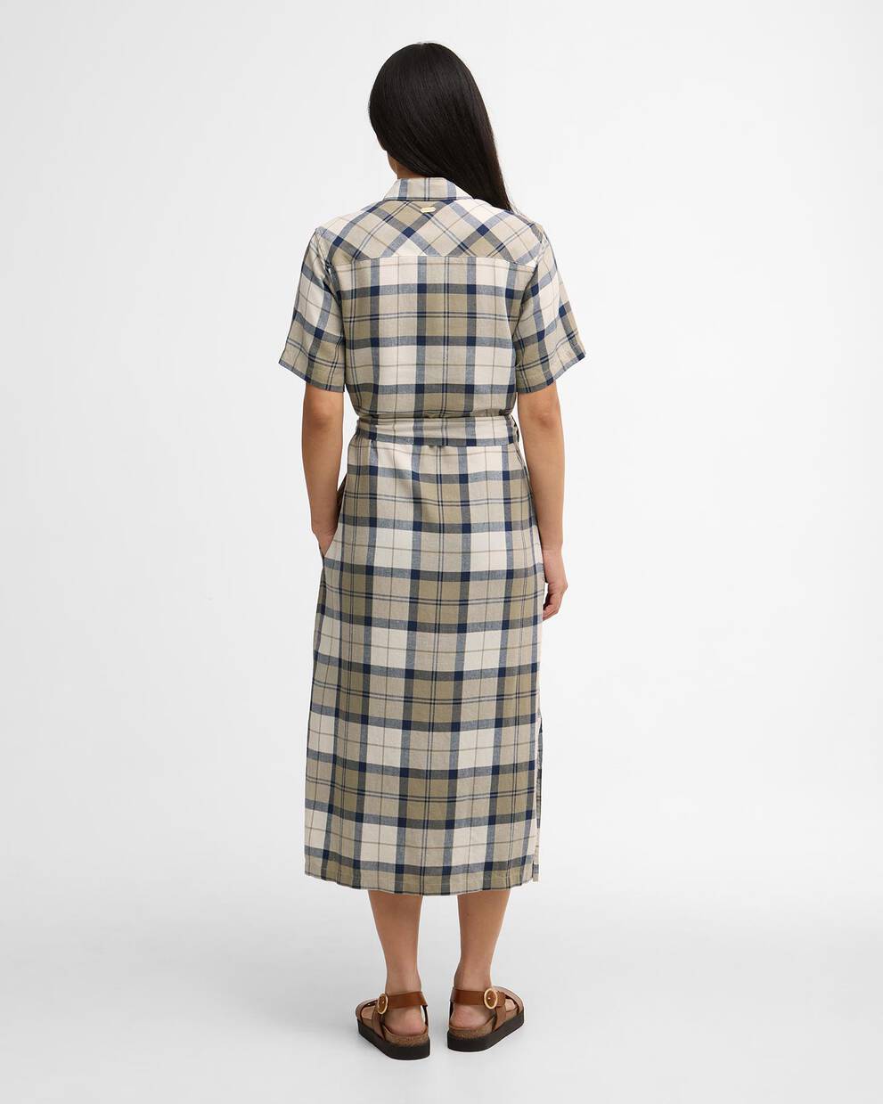 Fern Tartan Midi Dress