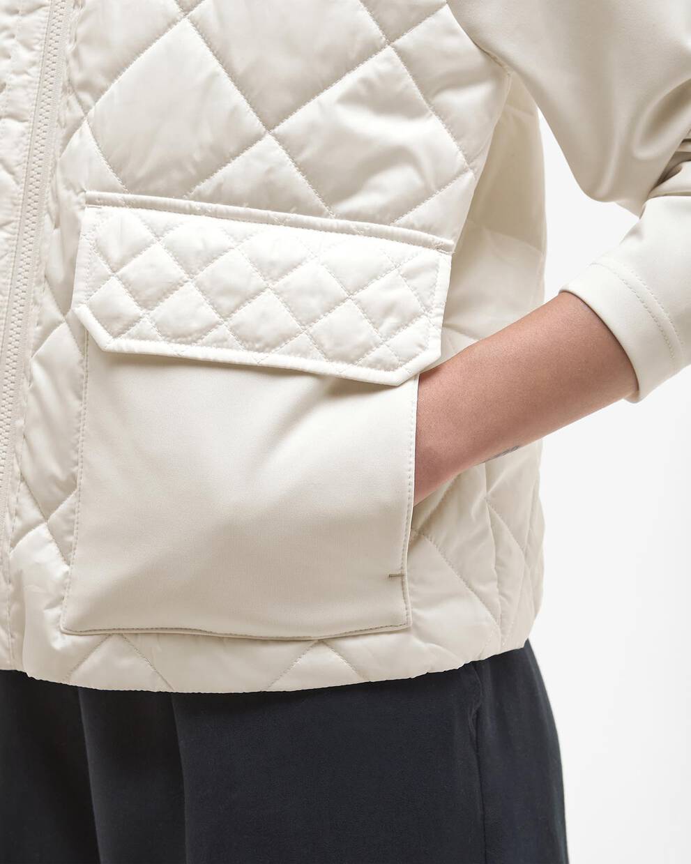 Ebony Quilted Sweatshirt