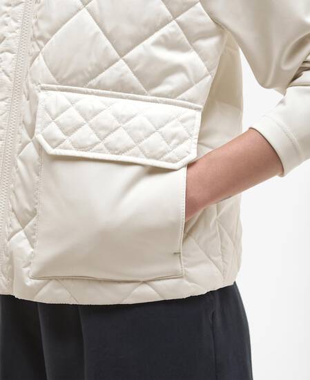 Ebony Quilted Sweatshirt Neutral