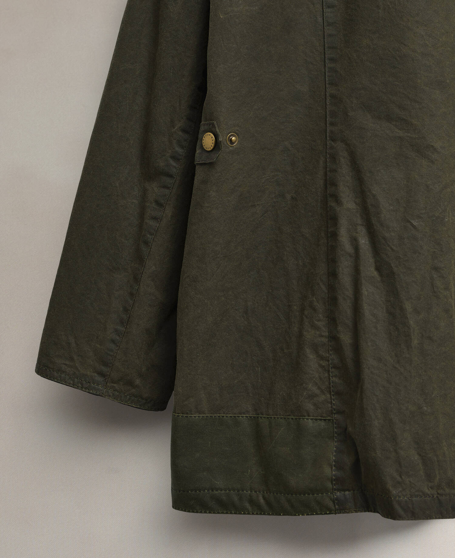 Barbour Re-Loved Defence Waxed Jacket - Size 18 Olive image number 6
