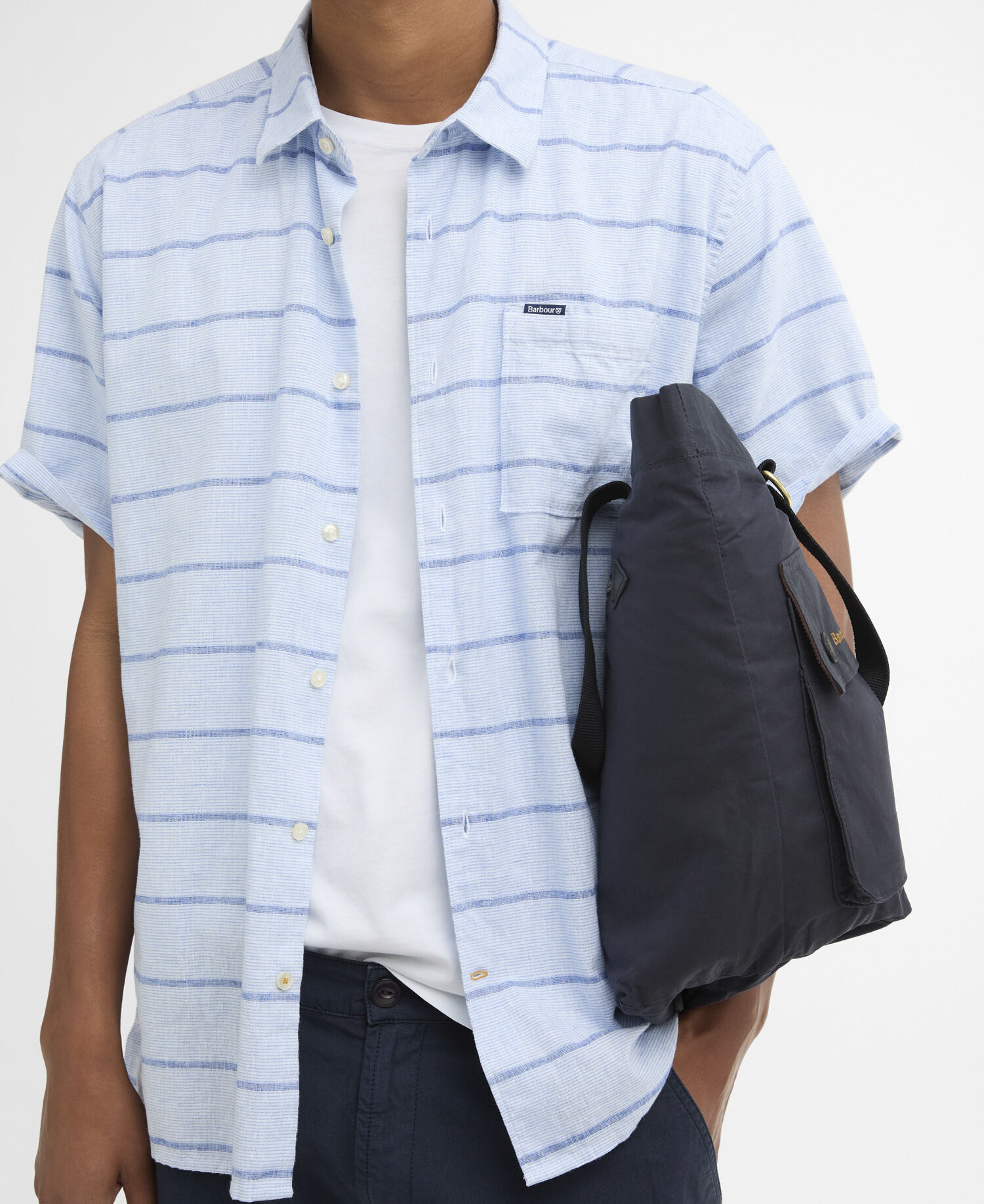 Kurzarmhemd Faverdale Striped Blue
