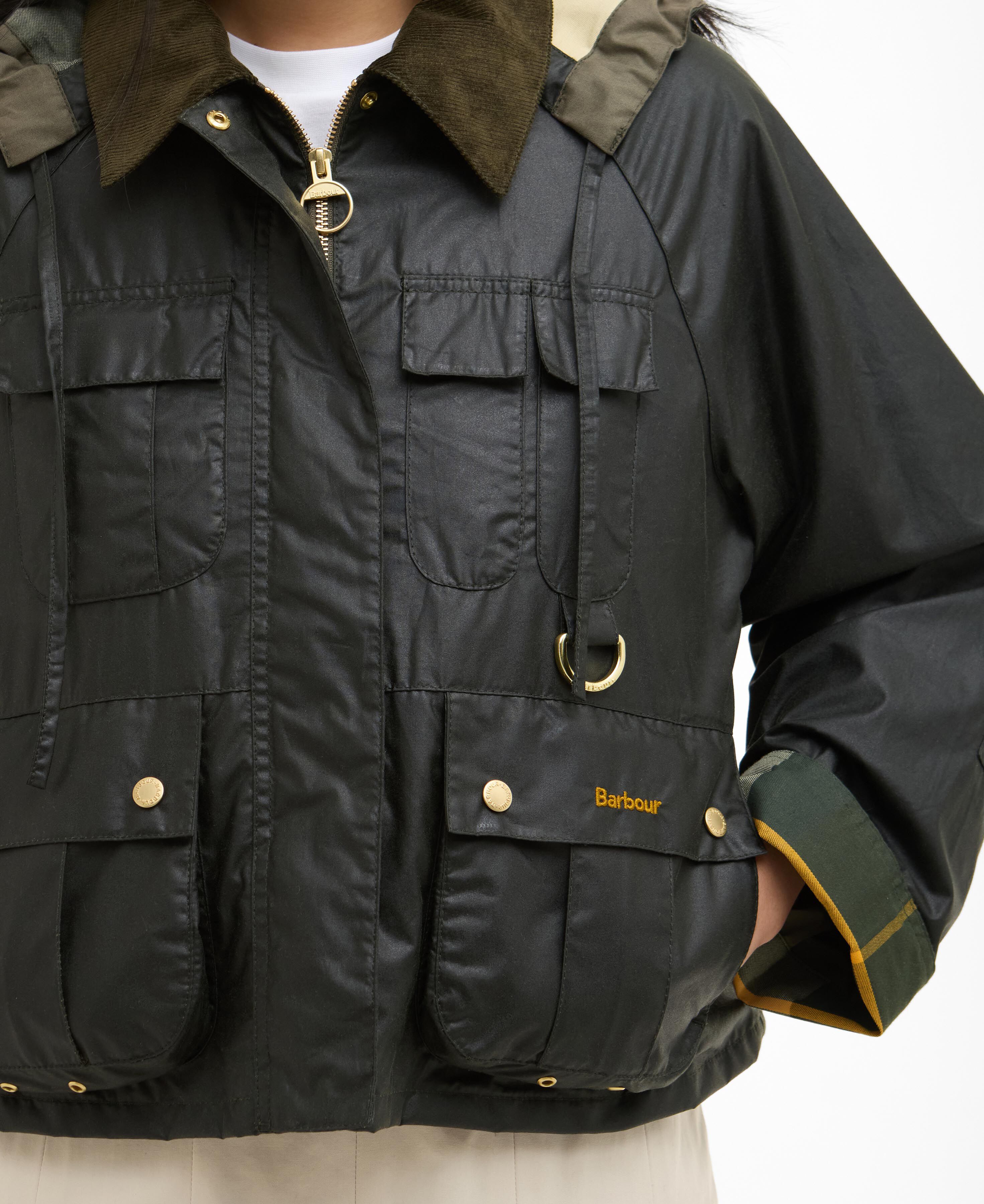 Liza Waxed Jacket Fern/Ancient