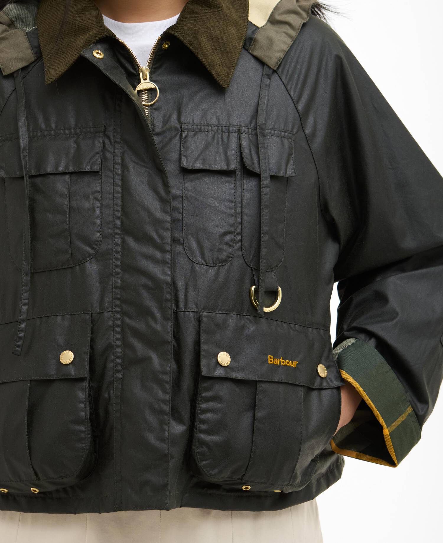 Liza Waxed Jacket Fern/Ancient image number 3