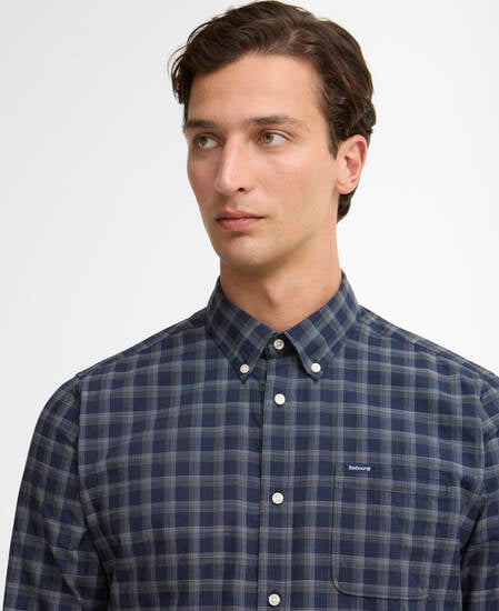 Bramwell Long-Sleeved Tailored Shirt Navy