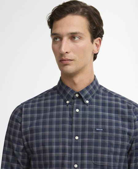 Bramwell Long-Sleeved Tailored Shirt Navy