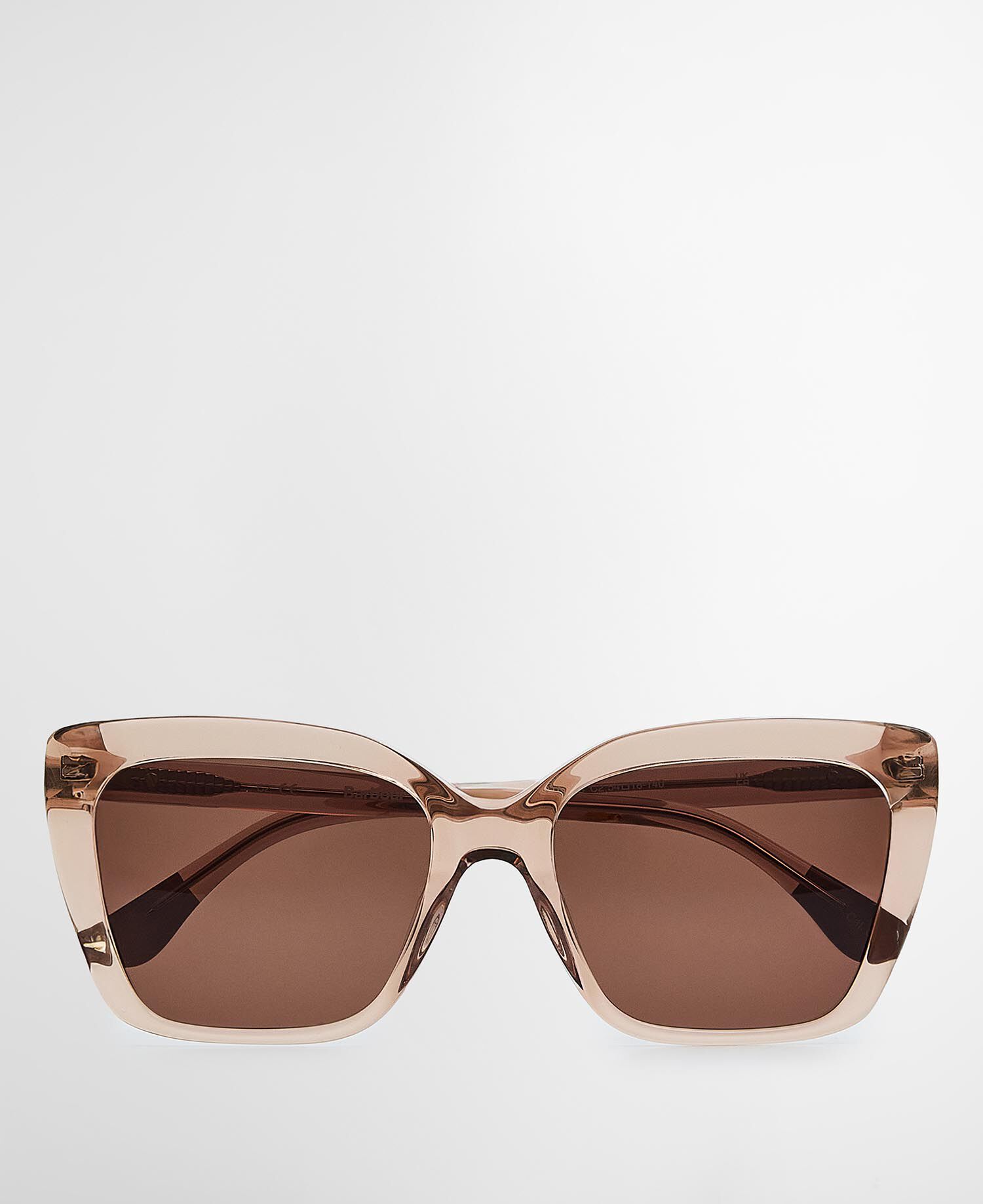 Square Cat Eye Sunglasses c2 Light Brown