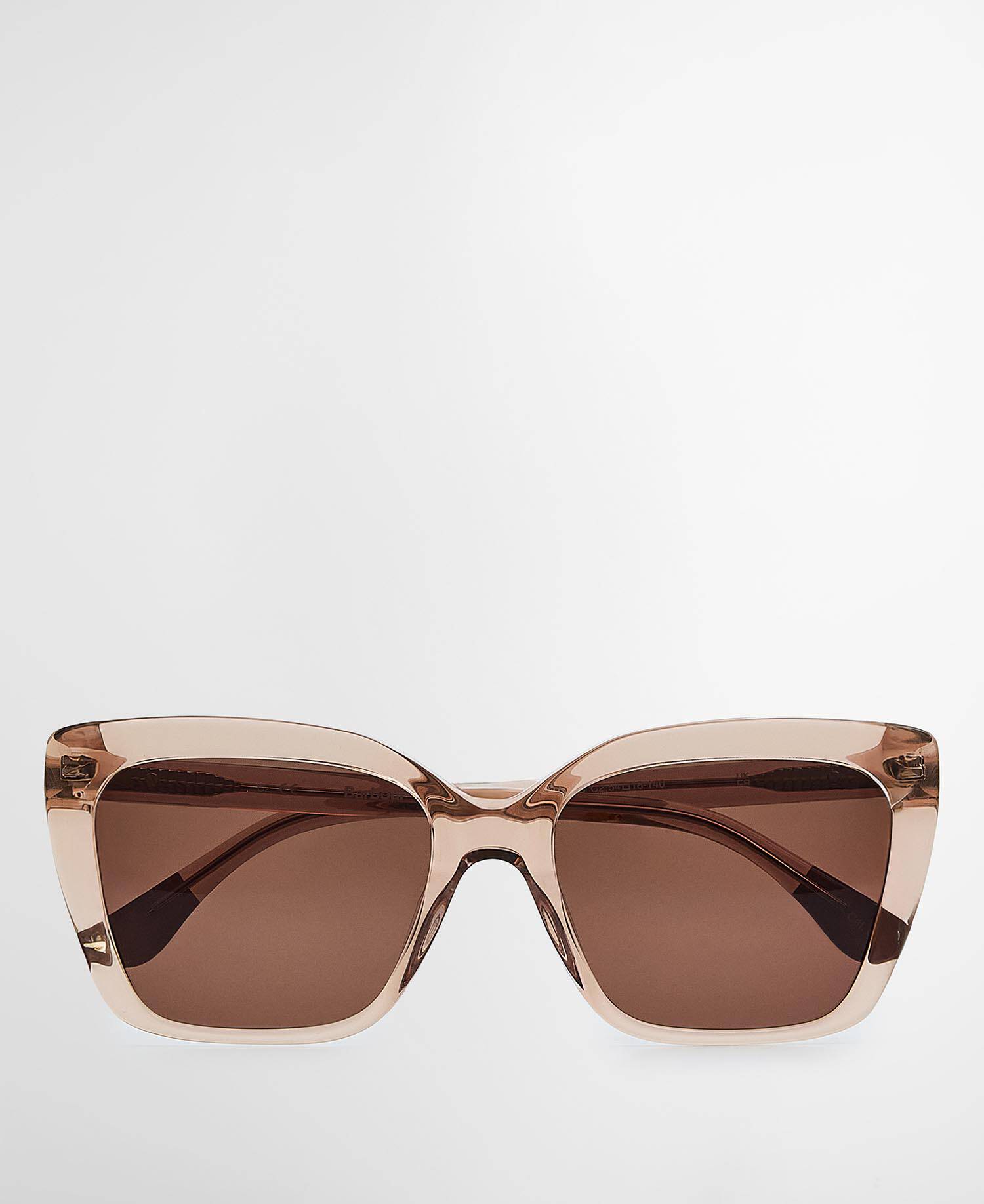 Square Cat Eye Sunglasses c2 Light Brown image number 0