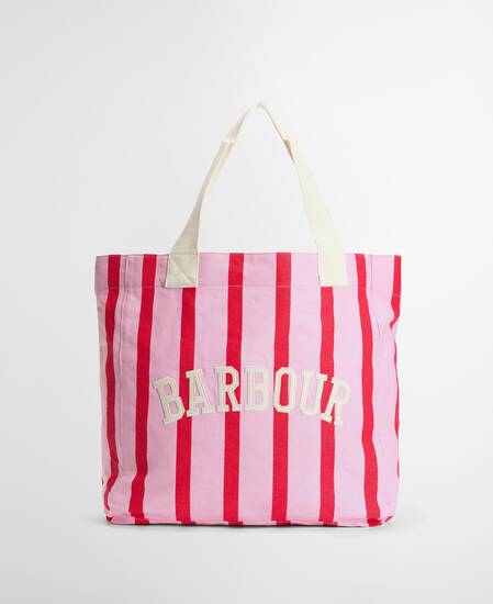 Emily Stripe Tote Bag Cherry Blossom