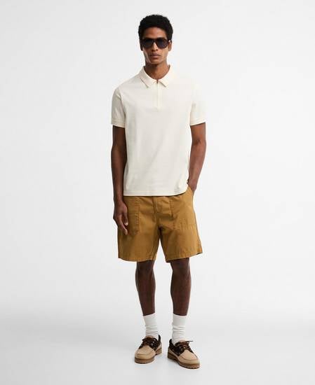 Polo Crakehall leggermente aderente Whisper White