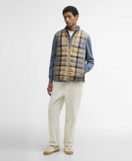 Reversible Tartan Puffer Gilet Dress Tartan