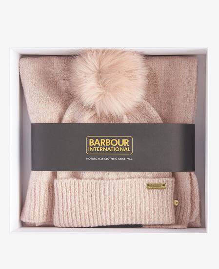 Sparkle Beanie & Scarf Gift Set Classic Pink