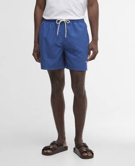 Logo Swim Shorts Sailboat Blue