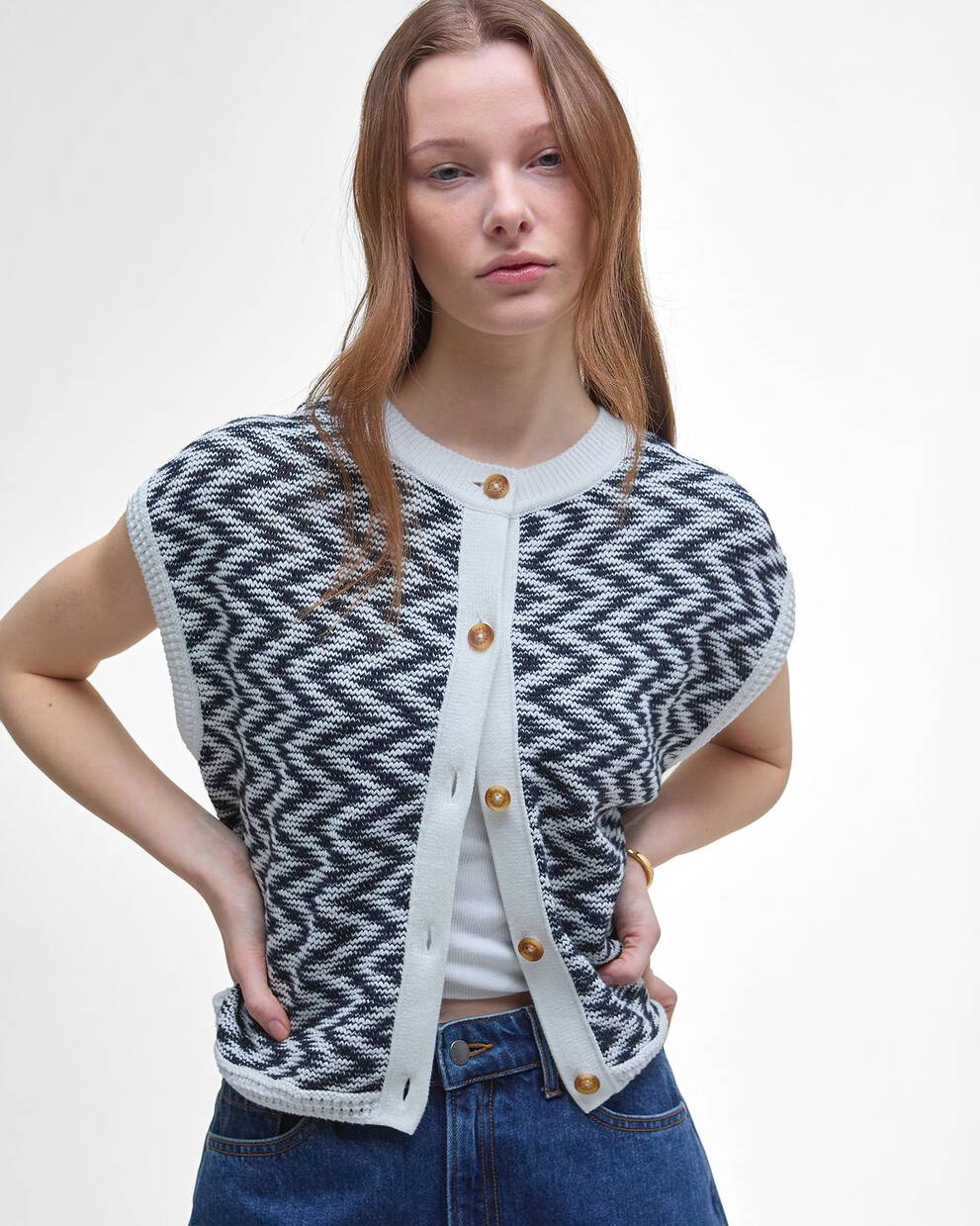 Olivia Button-Up Sweater Vest