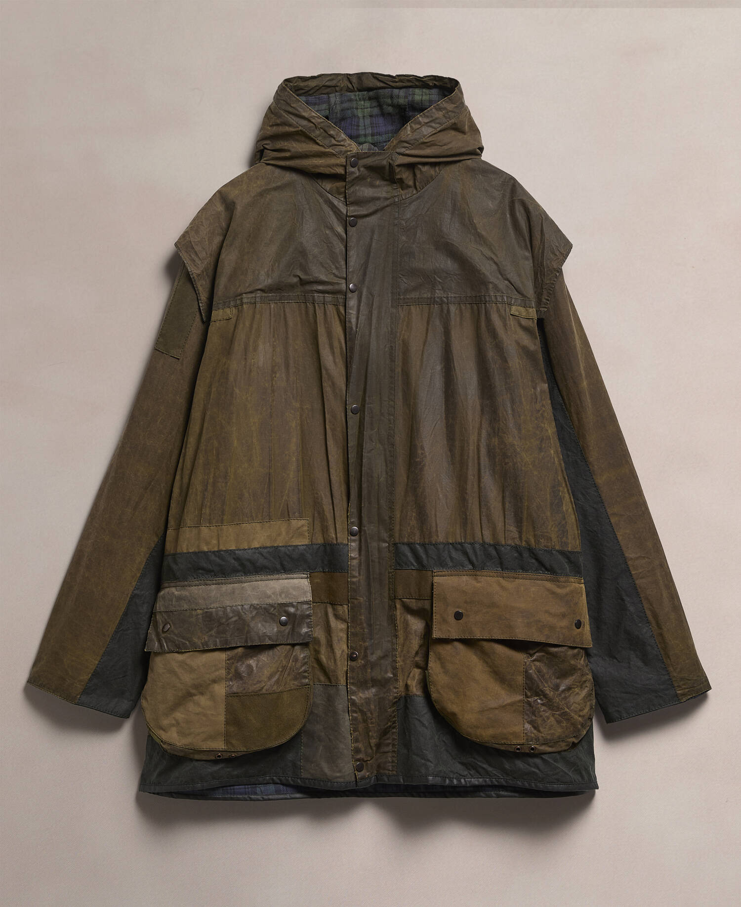 Barbour Re-Loved Men's Durham Waxed Jacket image number 0