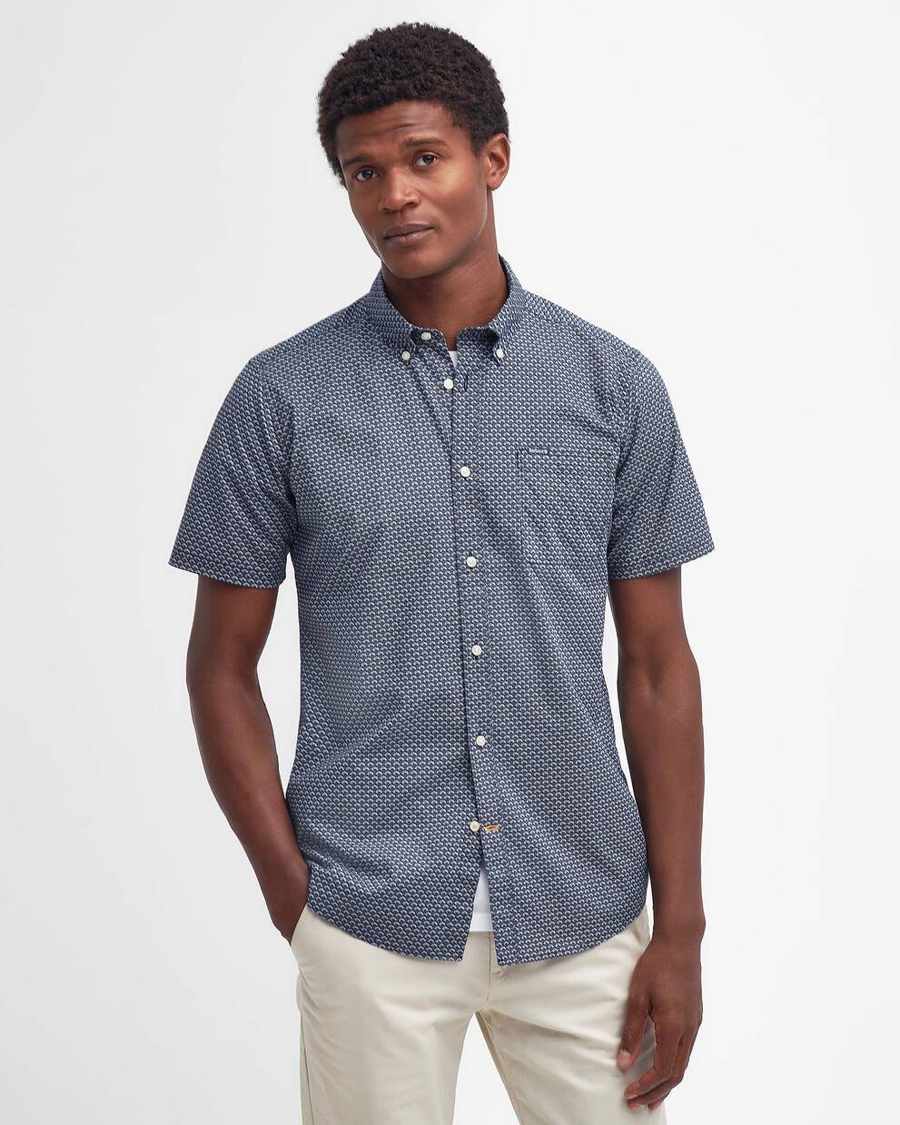 Shell Tailored Short-Sleeved Polo Shirt
