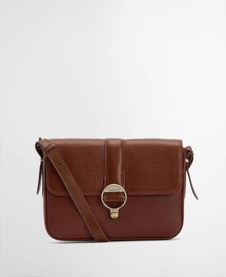 Rosa Leather Crossbody Bag Brown