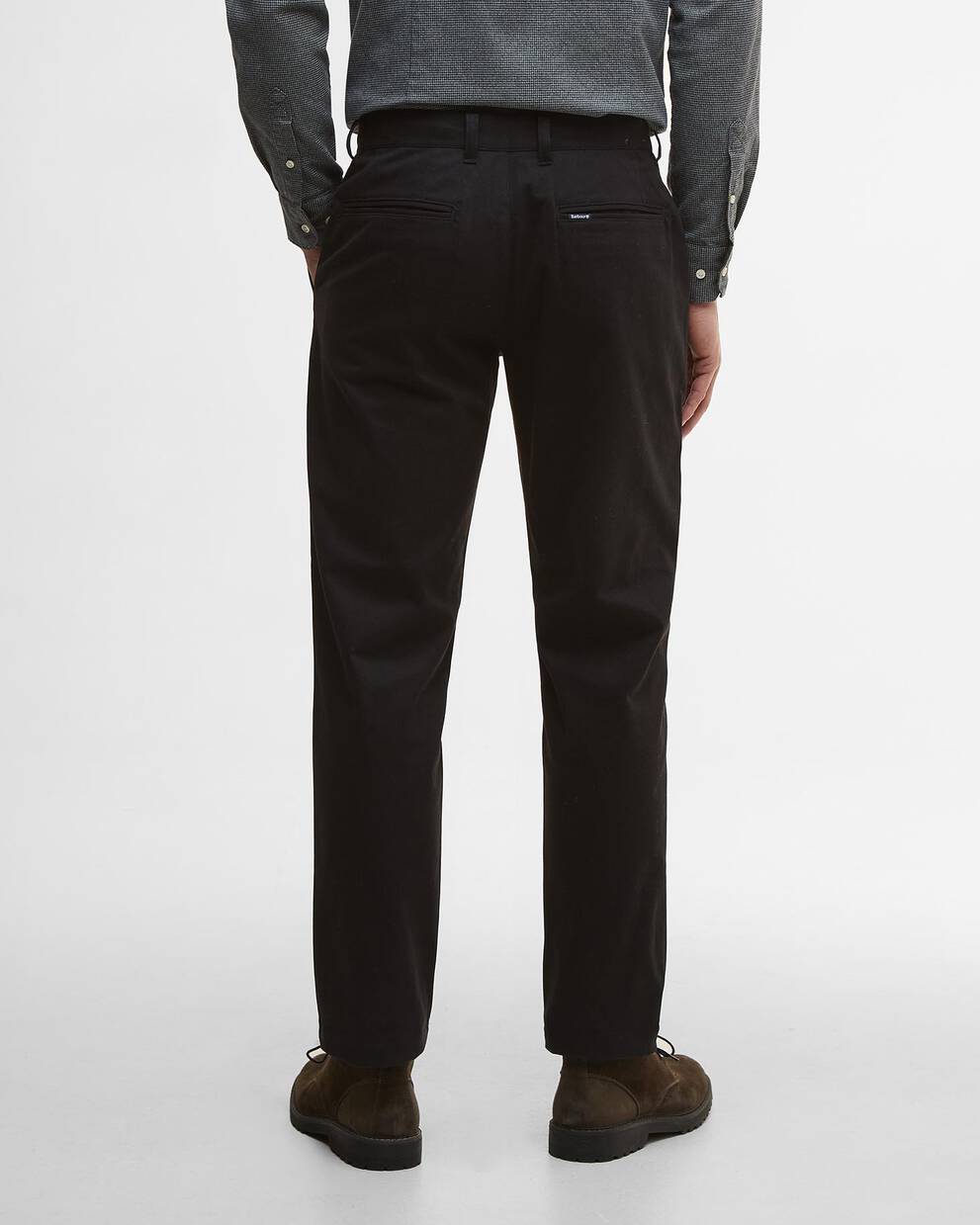 Suede Sateen Tailored Trousers