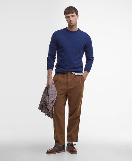 Essential Crew Neck Jumper Deep Blue