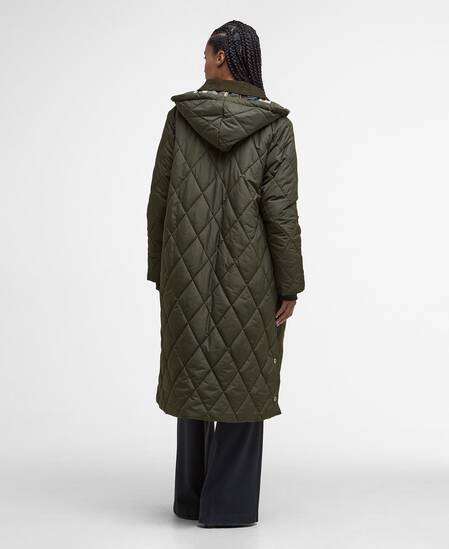 Steppjacke Meredith Olive/Ancient Tartan