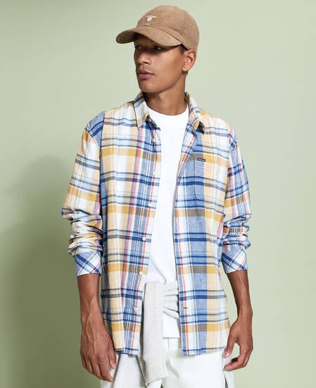 Hemd Holwick Checked Relaxed Blue