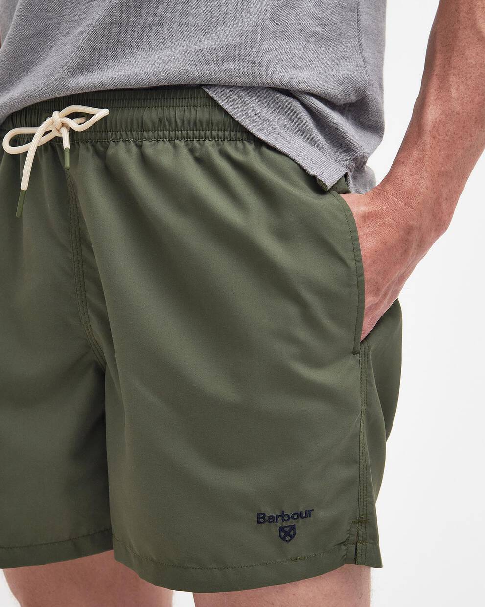 Logo Swim Shorts Olive