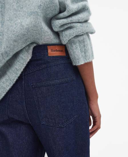 Maisie Wide-Leg Jeans Dark Indigo Wash