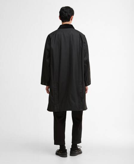 Modified Exmoor Waxed Coat Classic Black