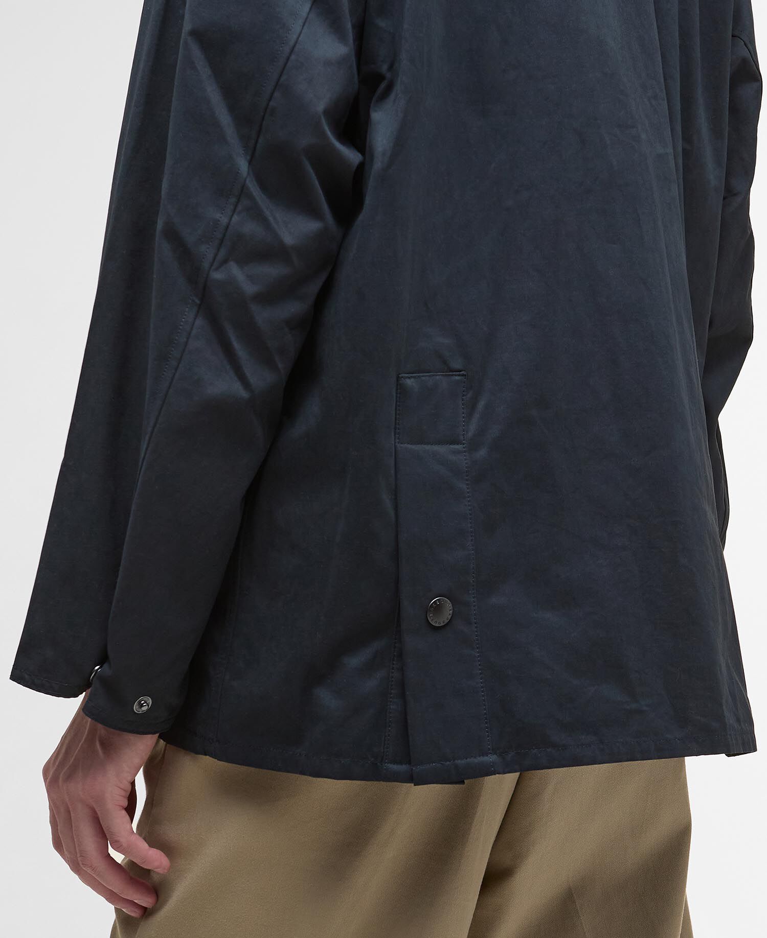 Peached Oversized Bedale Casual Jacket Classic Navy