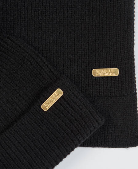 Mallory Beanie & Scarf Gift Set Classic Black