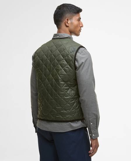 Modern Quilted Waistcoat Olive