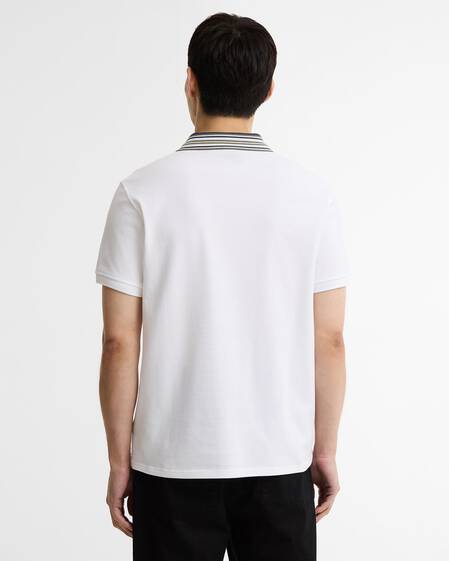 Poloshirt Neville Tipped White