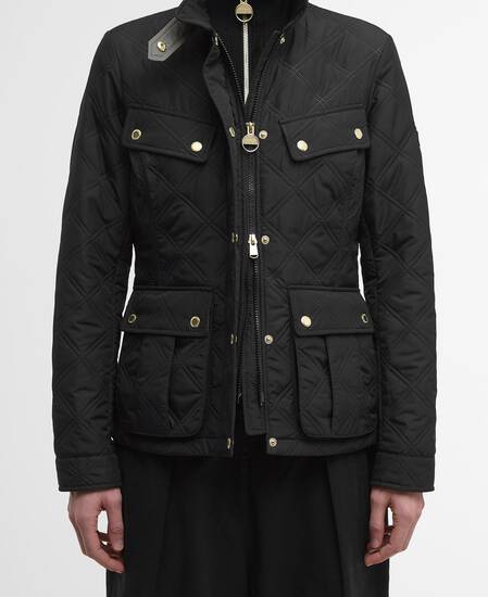 Halsey Quilted Jacket Black/Dusky Khaki Halsey Quilted Jacket Black/Dusky Khaki