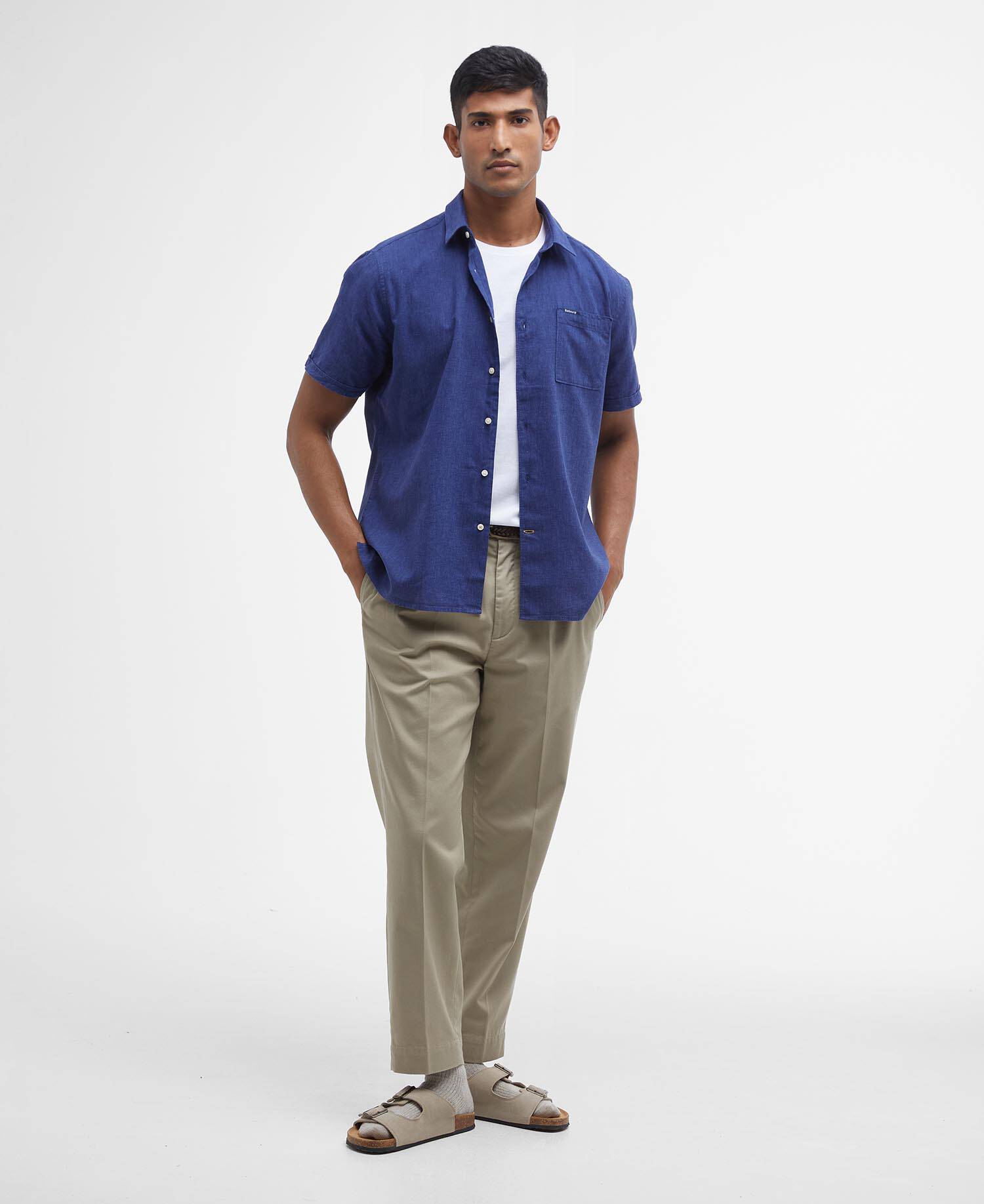 Nelson Regular Short-Sleeved Shirt Indigo image number 1