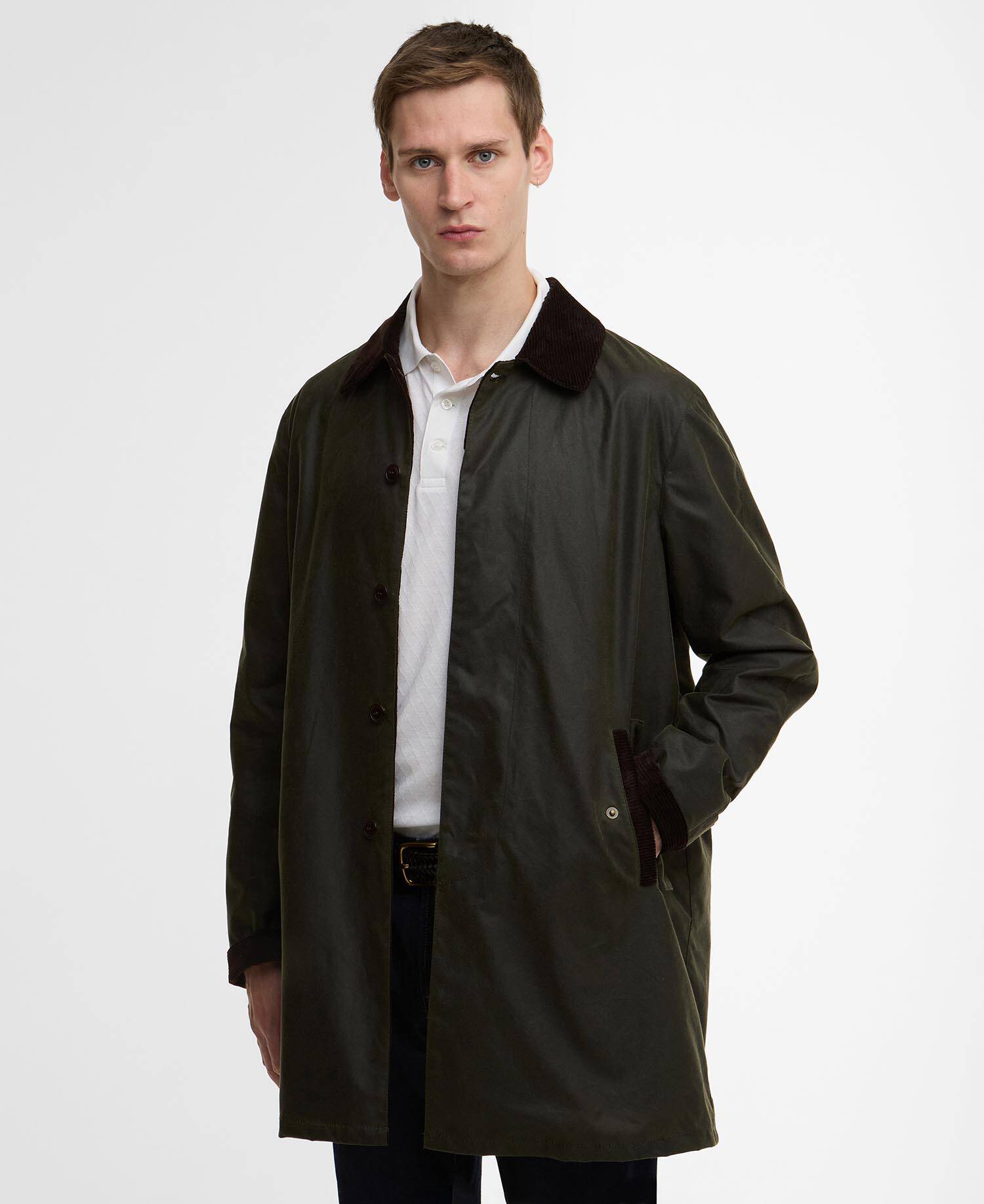 Barbour x Baracuta Tyne Waxed Car Coat image number 0