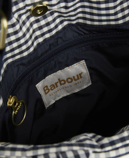 Mini borsa tote trapuntata Riah Gingham Check