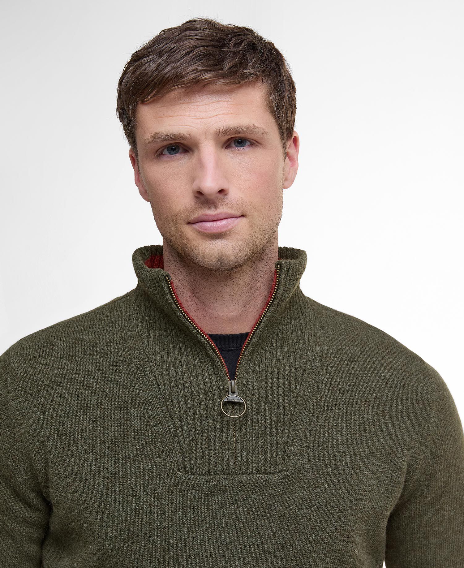 Woolsonページ Buy Nelson Essential Half-Zip Jumper for USD 150.00 | BARBOUR_US