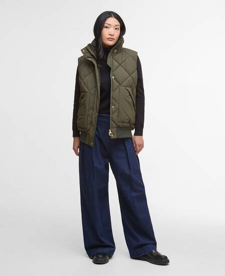Gilet Becky Olive/Ancient Tartan