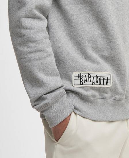 Barbour x Baracuta Northern Sweatshirt Grey Marl