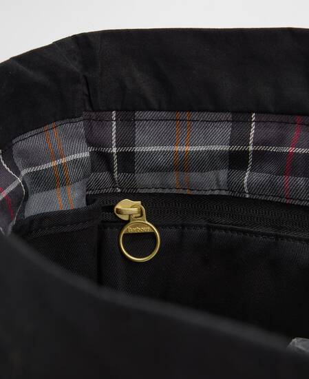 Tote Bag Transport Carry-All Black/Modern Tartan