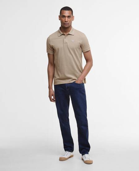 Sports Short-Sleeved Polo Shirt Washed Stone Sports Short-Sleeved Polo Shirt Washed Stone