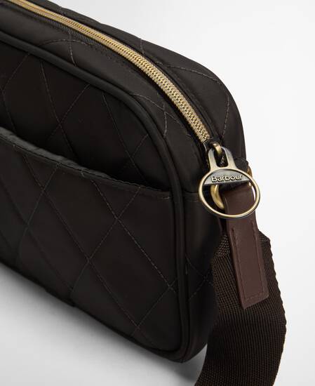 Borsa trapuntata a tracolla Olive