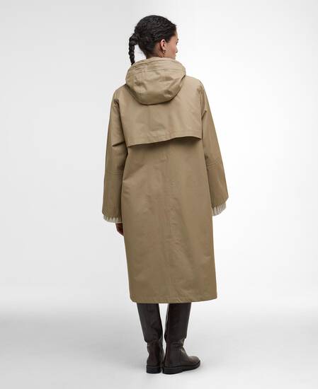 Maude Waterproof Jacket Military Brown/Ancient Tartan