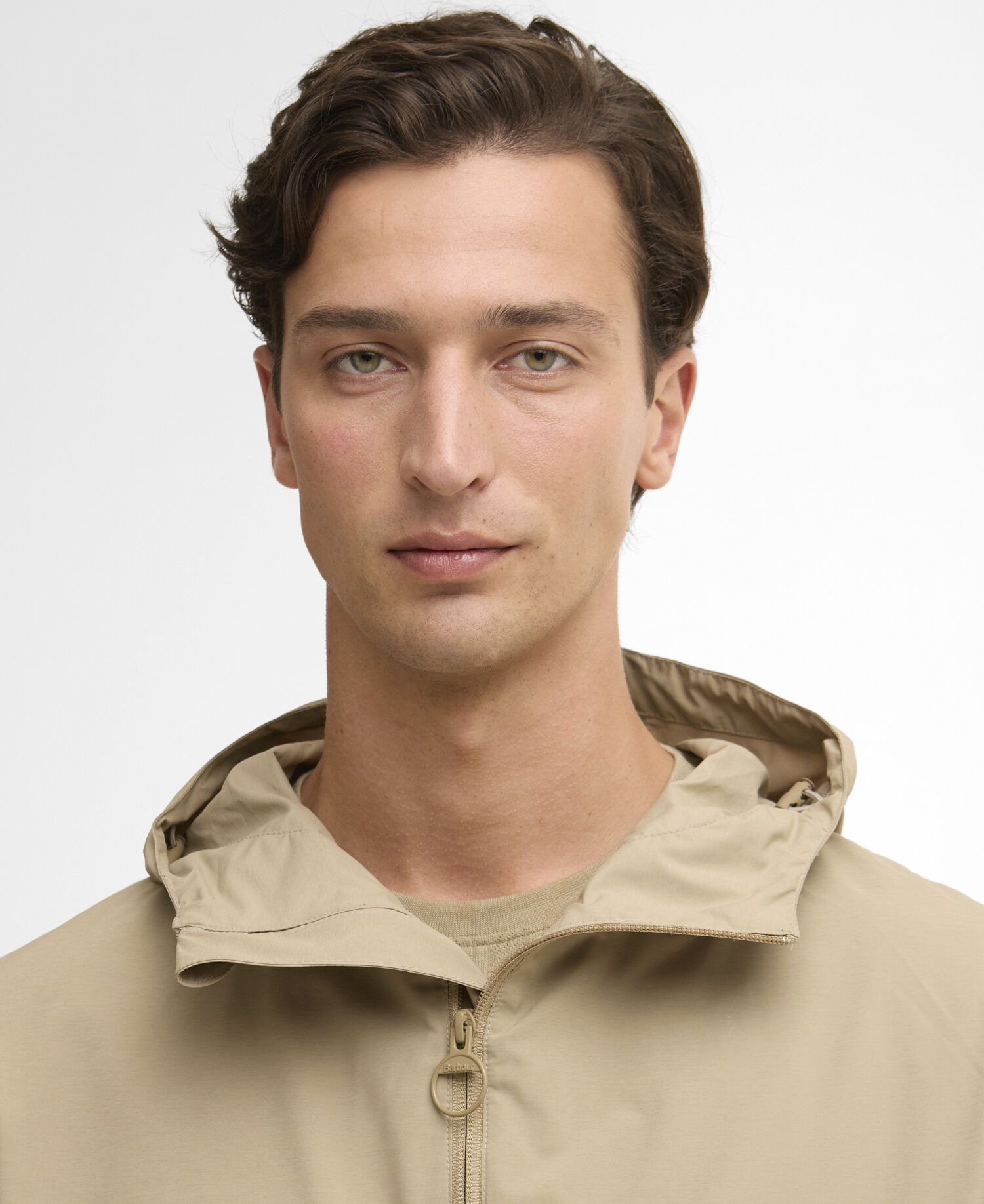Jacke Modern Rokig Hooded Showerproof Washed Stone