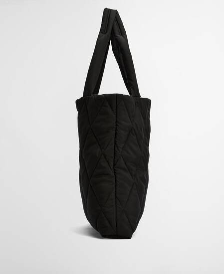 Mariah Quilted Tote Bag Black/Ancient