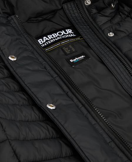 Longline Jada Puffer Jacket Black