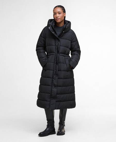 Freya Puffer Jacket Black/Onyx Tartan