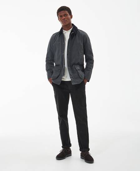 Ashby Waxed Jacket Grey-Classic