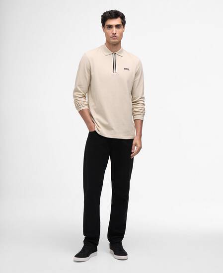 Marshall Long-Sleeved Polo Shirt Mist